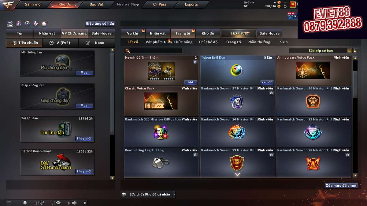 shop acc cf uy tin gia re